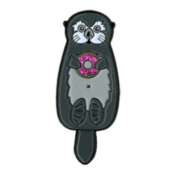 Cali Otter with Donut Enamel Pin 5"