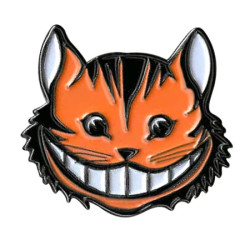 Alice In Wonderland Cheshire Cat Enamel Pin 1.25"