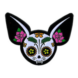Evilkid Chihuahua Muerta Enamel Pin 1"
