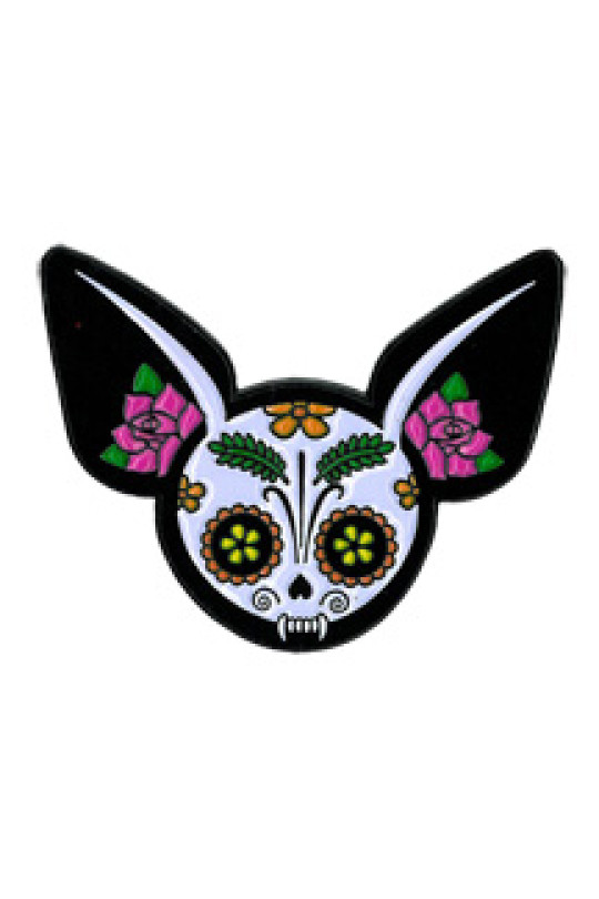 Evilkid Chihuahua Muerta Enamel Pin 1"
