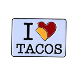 I Love Tacos Enamel Pin 1"
