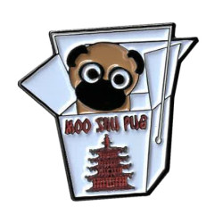 Moo Shu Pug Enamel Pin 1.25"