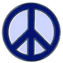 Peace Sign Enamel Pin 1"