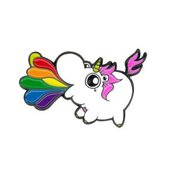 Rainbow Unicorn Enamel Pin 1.25"