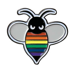 Rainbow Bee Enamel Pin 1.25" Rainbow Bee Enamel Pin 1.25"