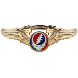 Grateful Dead SYF Pilot Pin Gold Plated Rockwings