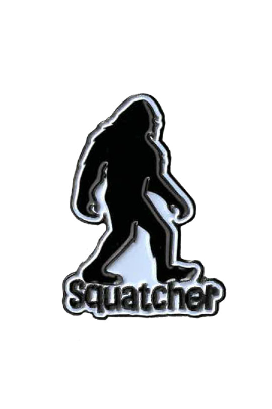 Squatcher Bigfoot Enamel Pin 1.25"