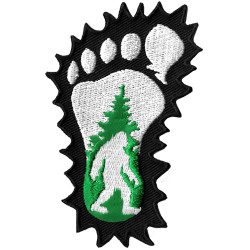 Bigfoot Foot Print Patch 3.5"