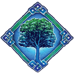 Batik Tree Sticker 5.75"