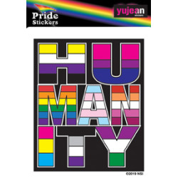 Humanity Pride Sticker 3.5"
