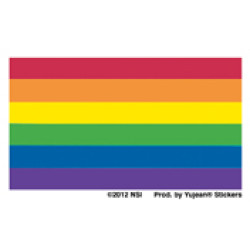 Rainbow Pride Flag Mini Sticker 2.5" Rainbow Pride Flag Mini Sticker 2.5"
