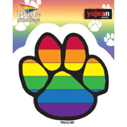 Pride Paw Rainbow Sticker 2.5"
