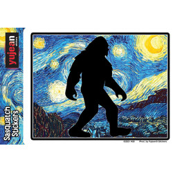 Starry Night Bigfoot Sticker 5.25" Starry Night Bigfoot Sticker 5.25"