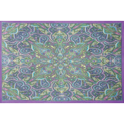 3D Kaleidoscope Paisley Tapestry