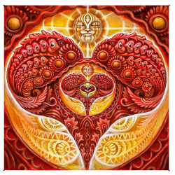 Beloved Heart Heady Art Print Mini Tapestry 30x30 - Artwork by Randal Roberts