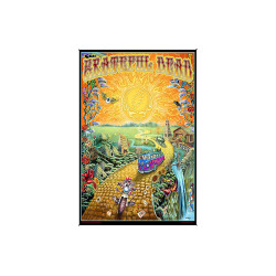 Grateful Dead Golden Road Heady Art Print Mini Tapestry 30x45 - Artwork by Mike DuBois **TARIFF SURCHARGE**