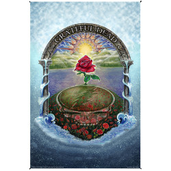 Grateful Dead Rose Garden Heady Art Print Mini Tapestry 30x45 - Artwork by Mike DuBois