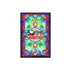 Woodstock Stained Glass 50th Anniversary Heady Art Print Mini Tapestry 30x45 - Artwork by Mike DuBois Woodstock Stained Glass 50th Anniversary Heady Art Print Mini Tapestry 30x45 - Artwork by Mike DuBois