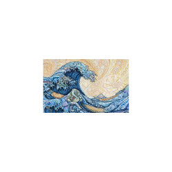Great Wave Heady Art Print Mini Tapestry 30x45 - Artwork by Randal Roberts *TARIFF SURCHARGE*