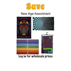 STARTER PACK Wholesale Lot of 12 Top Selling 60x90" New Age & Metaphysical Tapestries