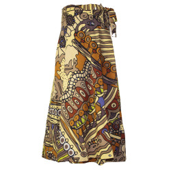 Plant Dream Wrap Skirt with Zip Pocket