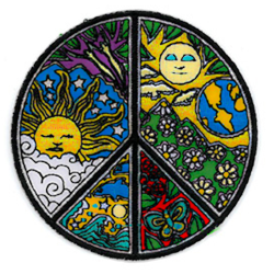 Dan Morris Peace Sign Patch 3.5"