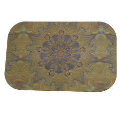 Green Mandala Large  3D Lenticular Magnetic Cover Lid