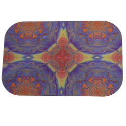 Blue & Red Mandala Large 3D Lenticular Magnetic Cover Lid
