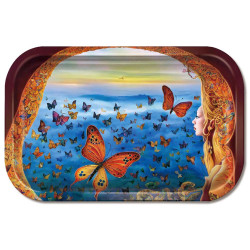 Butterfly Hair Whisperer Large Rolling Tray