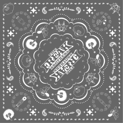 Freak Brothers Bandana 22x22 Charcoal  **Sale**