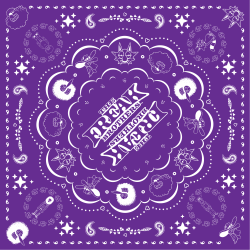 Freak Brothers Bandana 22x22 Purple