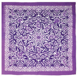Grateful Dead Purple Bear Mandala Bandana 22x22