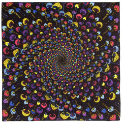 3D Magic Mushroom Spiral Bandana 22x22