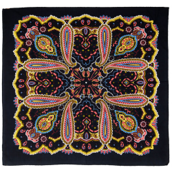 Paisley Bandana Coral 22x22