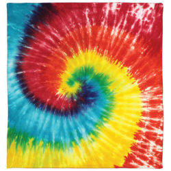 Spiral Tie-dyed Bandana 22x22