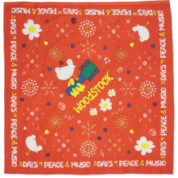 Woodstock Bandana Peace Flower 22x22