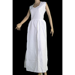Blank White Long Dress for Tie-Dyeing 100% Rayon *SIZE SM ONLY*
