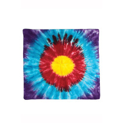 Center Circle Tie-dyed Bandana 22x22