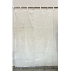 Blank White Single Panel Curtain 58x90 100% Cotton