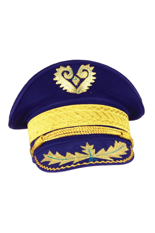Blue Velvet Marching Band Hat