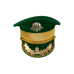 Green Velvet Marching Band Hat