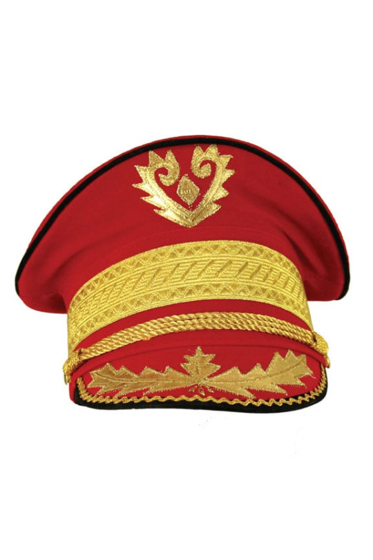 Red Velvet Marching Band Hat