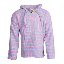 Baja Joy Pull Over Hoodie Pastel Stripe