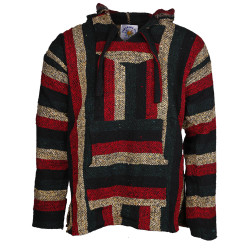 Baja Joy Pull Over Hoodie Vintage Rasta