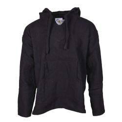 Baja Joy Pull Over Hoodie Black SMALL ONLY