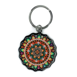 Muertos Mandala Keychain 2"