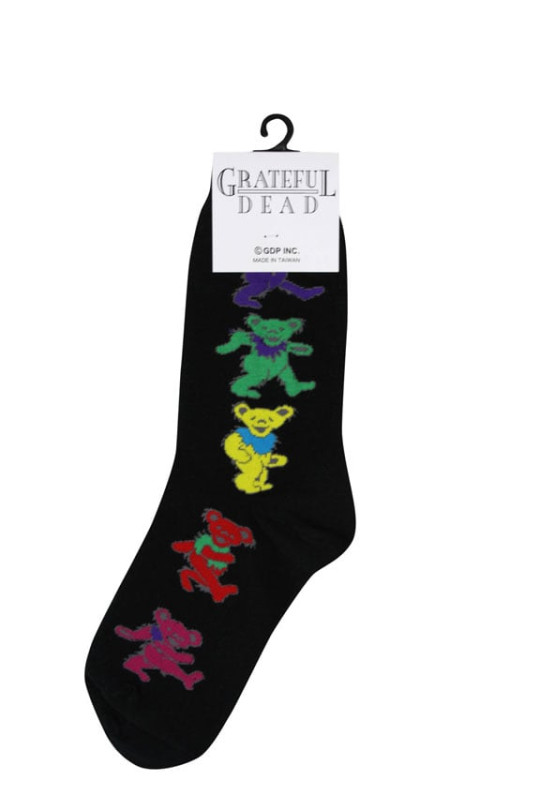 Men's Black Dancing Bear Grateful Dead Socks