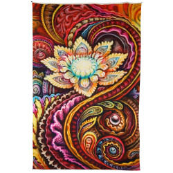 Flower Power Heady Art Print Tapestry 53x85 - Artwork by Randal Roberts