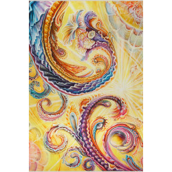 P-Sunrise Heady Art Print Tapestry 53x85 - Artwork by Randal Roberts
