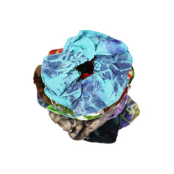 Batik Hair Scrunchie Wholesale Lot - 15 Assorted Colors